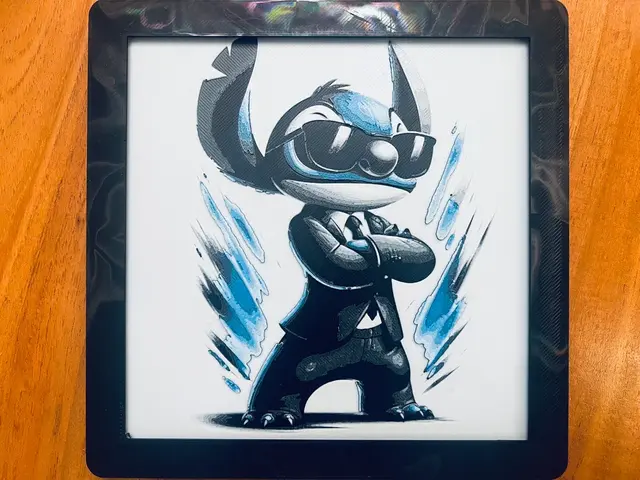HueForge model: Stitch Dressed in Men In Black Suit by JustBe 3D Printing