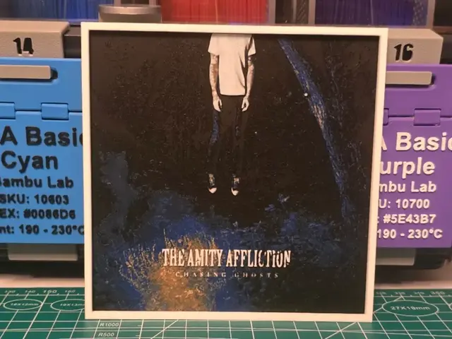 HueForge model: The Amity Affliction "Chasing Ghosts" Album Art by Lumpy3D