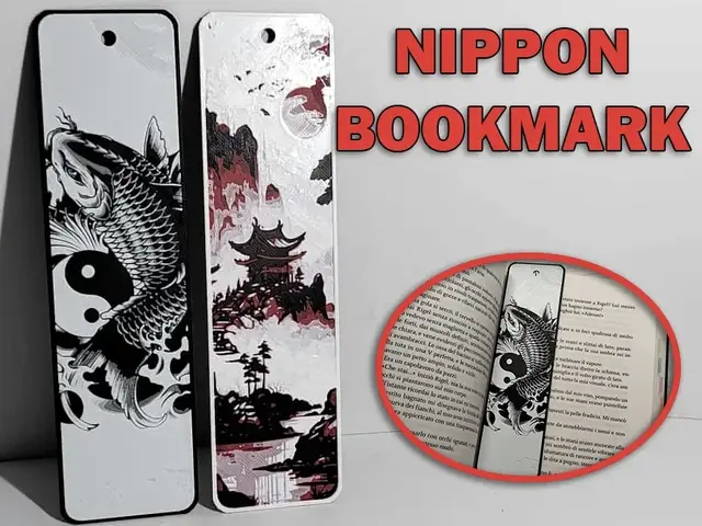 HueForge model: Bookmark Nippon art theme Koi by Danz