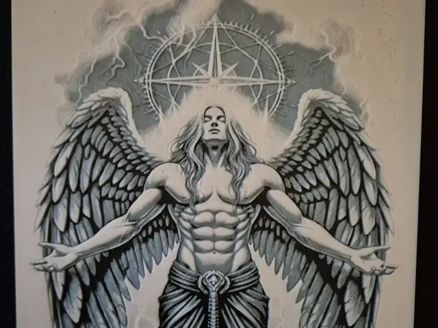HueForge model: Angel protector hueforge by Buntsta
