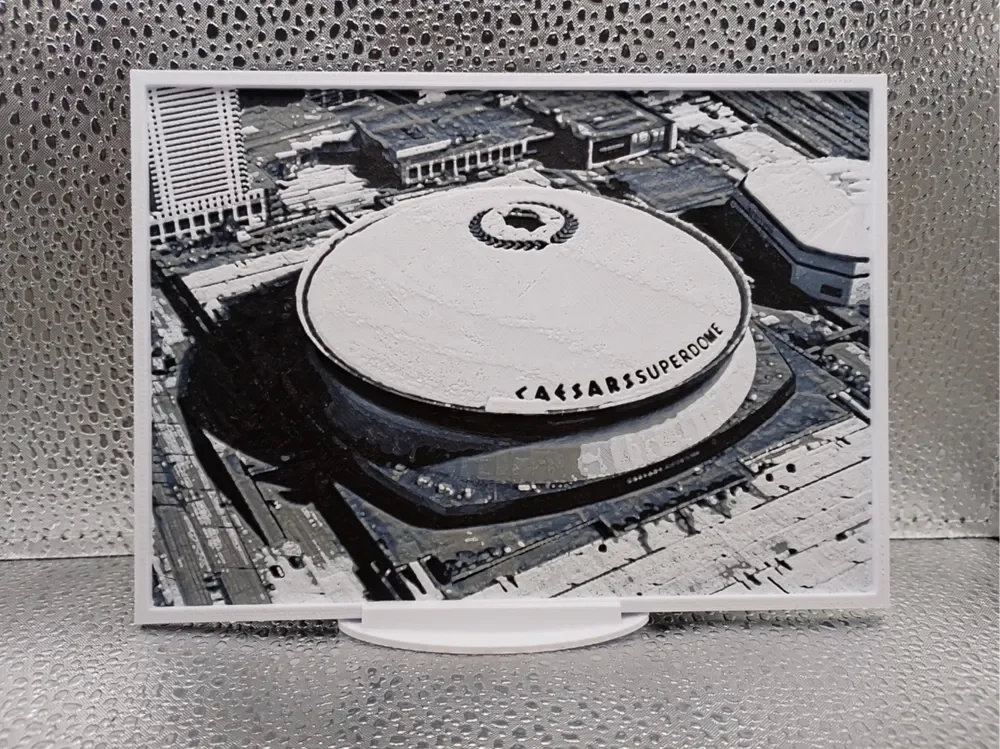 New Orleans Saints - Caesars Superdome Hueforge by Borishotch Industries HueForge model: New Orleans Saints - Caesars Superdome Hueforge by Borishotch Industries