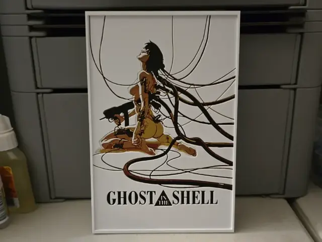 HueForge model: Ghost in the Shell Movie Poster - Hueforge Art by Lumpy3D