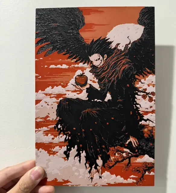 HueForge model: Ryuk - HueForge Print by cyanidesugar