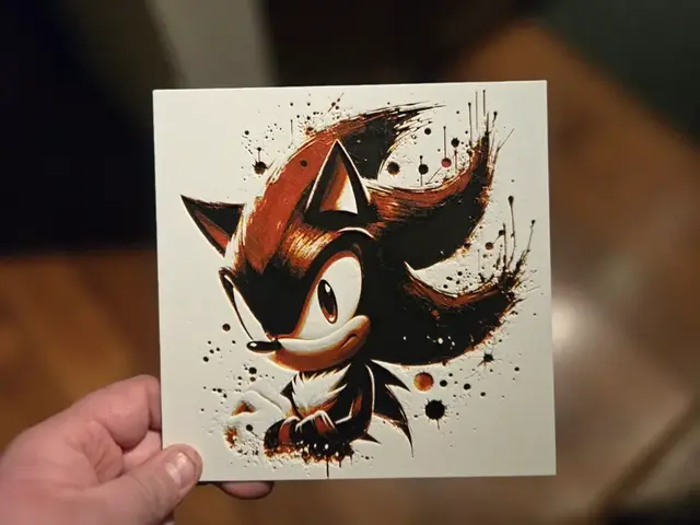 HueForge model: Graffiti Shadow The Hedgehog Hueforge by 3Ree Printing