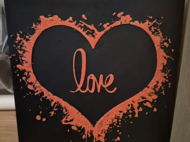 HueForge model: Love Loveheart hueforge by Buntsta