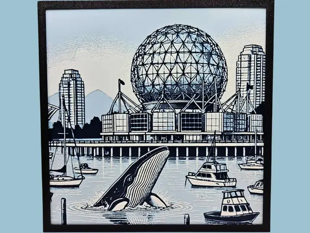 HueForge model: Vancouver Science World by BusyKikiBee