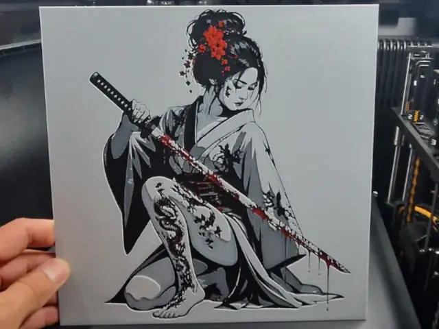 HueForge model: Samurai Girl Hueforge by Dakiren