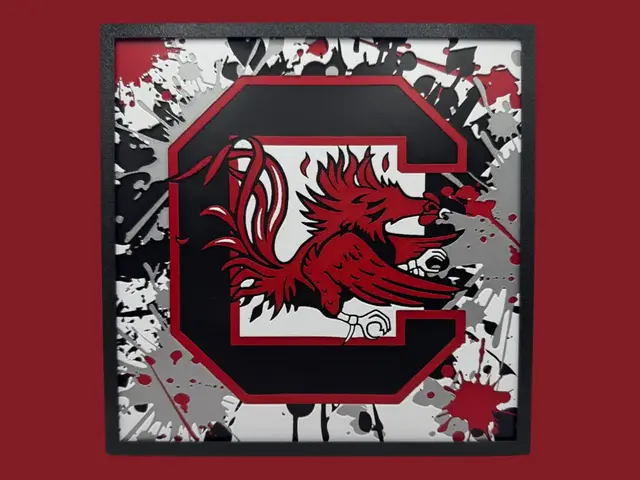 HueForge model: South Carolina Gamecocks by Canadian Gamer