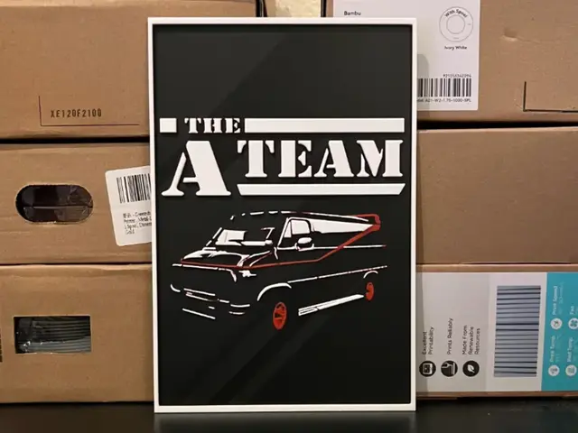 HueForge model: The A -Team Van Hueforge by Estiv