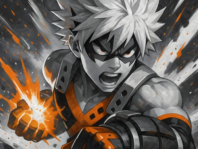 HueForge model: Katsuki Bakugo Hueforge by LoFi Layers