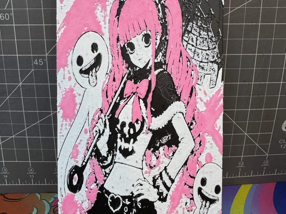 Hueforge of perona from One Piece by SBC Creations HueForge model: Hueforge of perona from One Piece by SBC Creations
