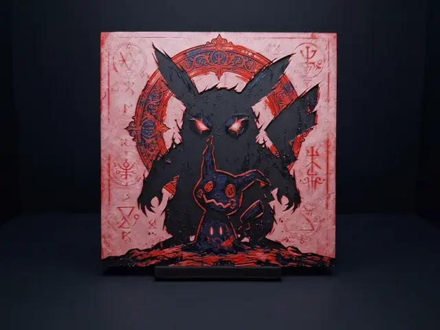 Mimikyu Demon - Hueforge Wall Art