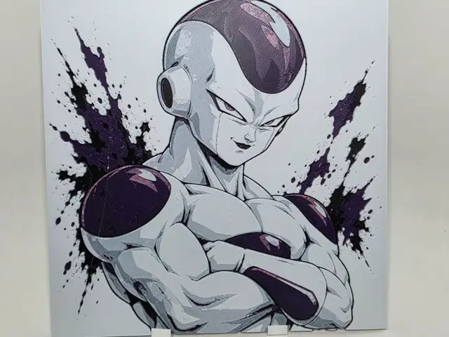 HueForge model: Graffiti Frieza Hueforge by 3Ree Printing