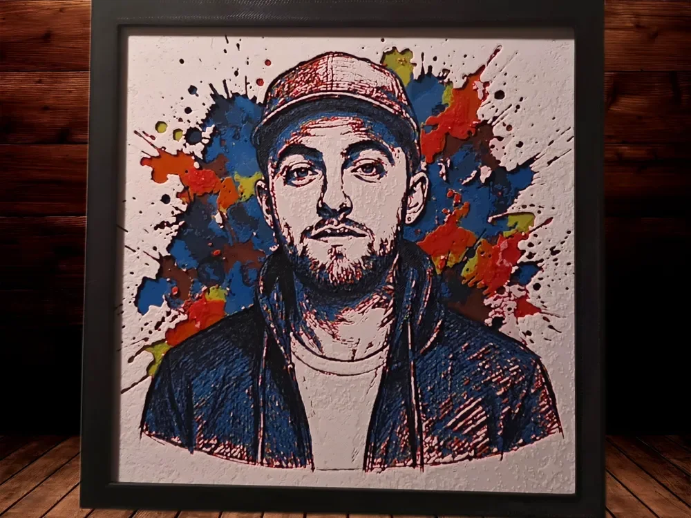 MacMiller Colour Splash 200x200 by Side Quest Hues HueForge model: MacMiller Colour Splash 200x200 by Side Quest Hues