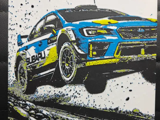 HueForge model: Subaru WRX Rally by TheHueforgeLady