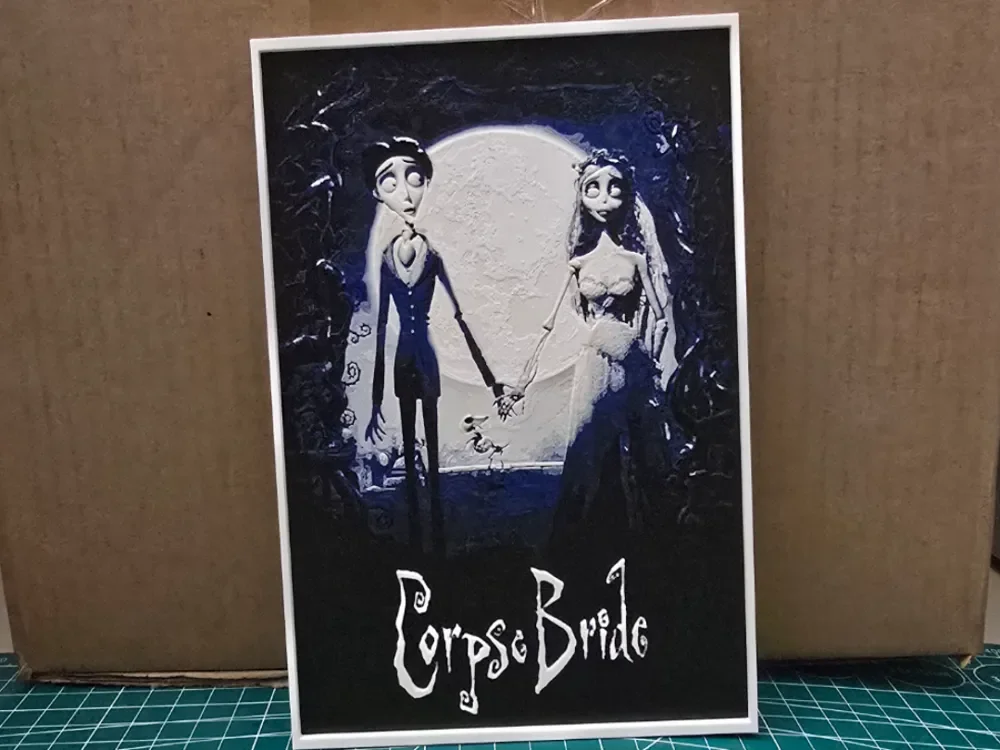 Corpse Bride Movie Poster - Hueforge Art by Lumpy3D HueForge model: Corpse Bride Movie Poster - Hueforge Art by Lumpy3D