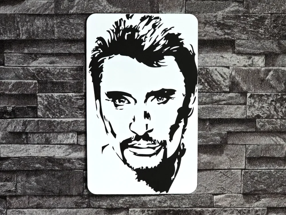 Hueforge Johnny Hallyday visage by StefBull85 HueForge model: Hueforge Johnny Hallyday visage by StefBull85