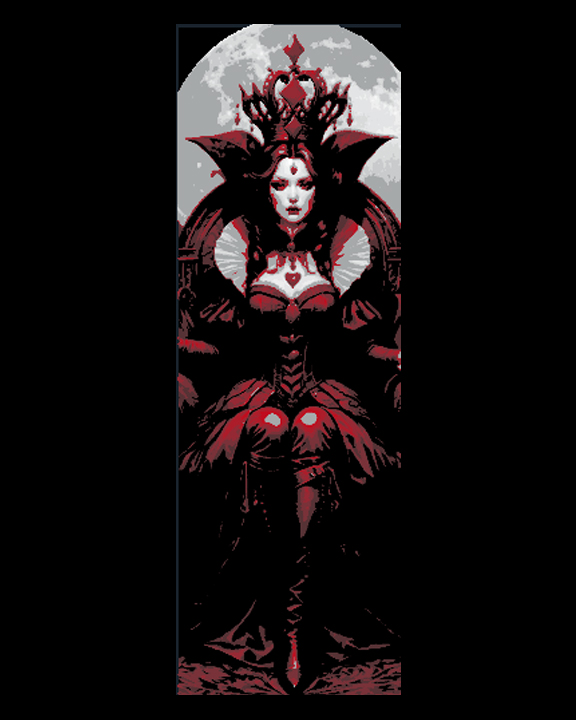 The Lady in Red - Beautiful She-devil with alluring Eyes - Set of 3 Bookmarks by BooneCo3d HueForge model: The Lady in Red - Beautiful She-devil with alluring Eyes - Set of 3 Bookmarks by BooneCo3d