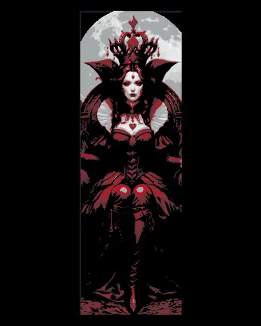 HueForge model: The Lady in Red - Beautiful She-devil with alluring Eyes - Set of 3 Bookmarks  by BooneCo3d