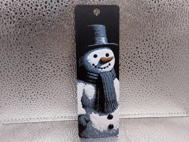 HueForge model: Snowman Hueforge Bookmark by Borishotch Industries