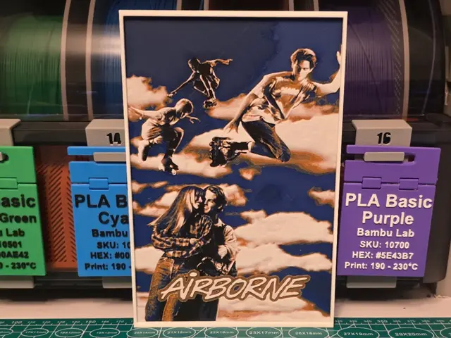 HueForge model: Airborne Movie Poster - Hueforge Art by Lumpy3D