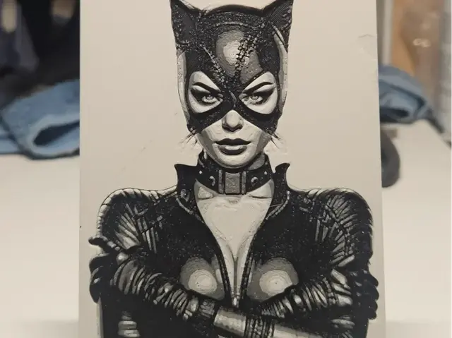 HueForge model: Catwoman by Mano's 3d_Art