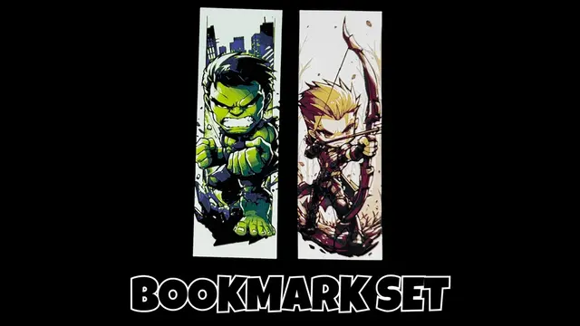 HueForge model: Hulk & Hawkeye - Bookmark Set by Canadian Gamer