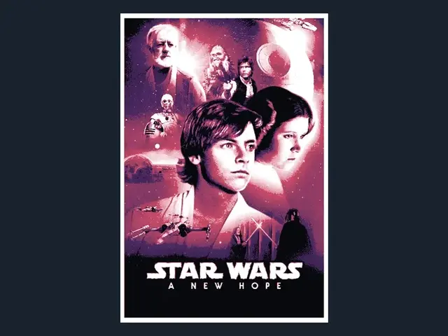HueForge model: Star Wars A New Hope (Movie Poster - HueForge) by HugheCraft