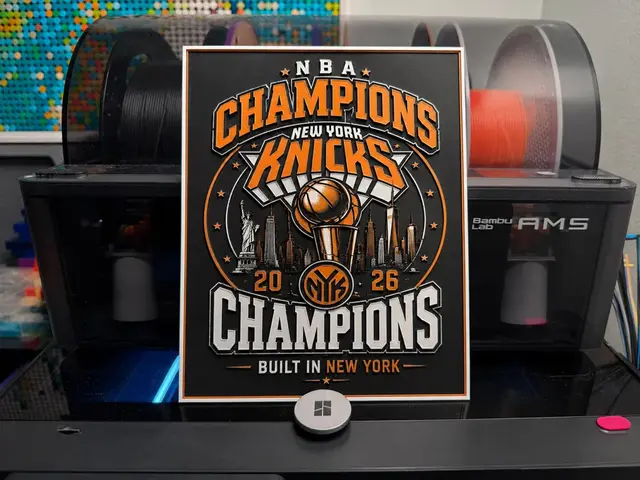 HueForge model: New York Knicks 2026 NBA Champions HueForge by liv_3d
