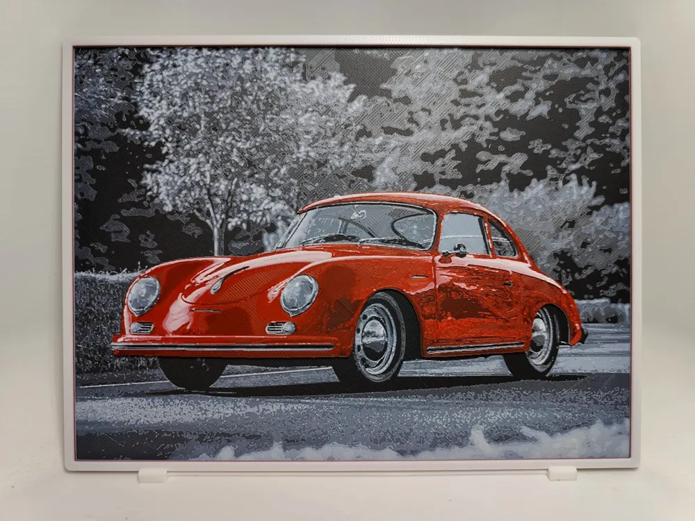 Porsche 356 - Hueforge by BeaN HueForge model: Porsche 356 - Hueforge by BeaN