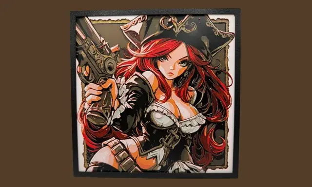 HueForge model: Miss Fortune - League of Legends Hueforge by Canadian Gamer