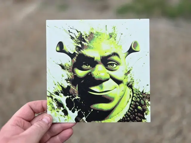HueForge model: Graffiti Shrek Hueforge by 3Ree Printing