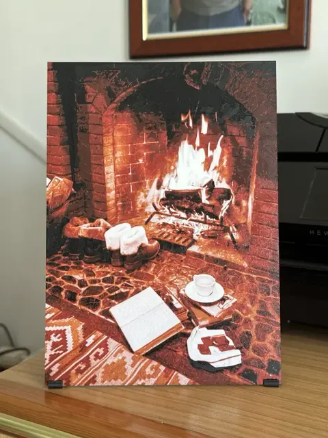 HueForge model: Fireplace relax HueForge by enricoRE