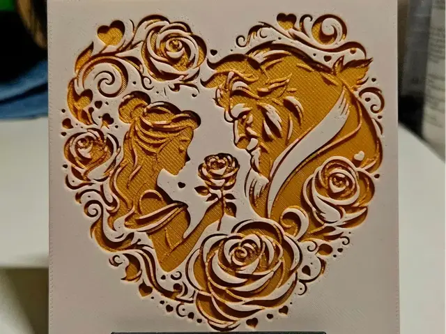 HueForge model: Beauty and the Beast by Mano's 3d_Art