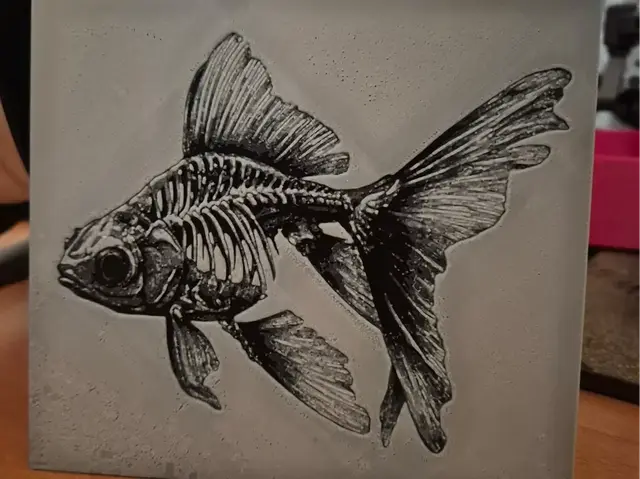 HueForge model: Goldfish skelly hueforge by Buntsta