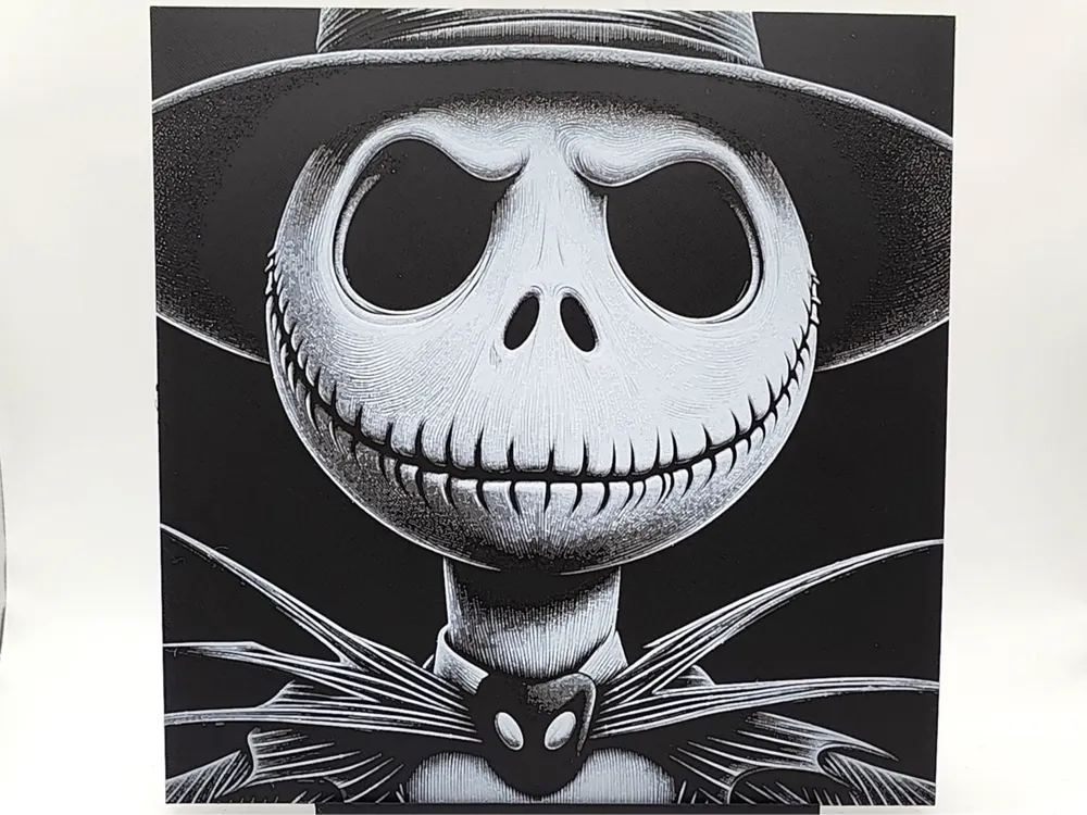 Jack Skellington - Hueforge - 3 Colours by Sarge HueForge model: Jack Skellington - Hueforge - 3 Colours by Sarge