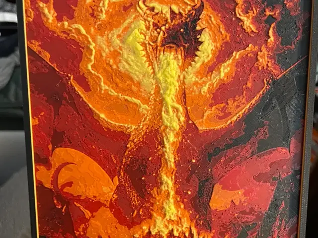 Dragon Melting a Town Hueforge