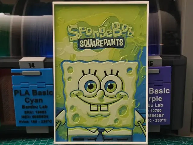 HueForge model: SpongeBob SquarePants Poster - Hueforge Art by Lumpy3D