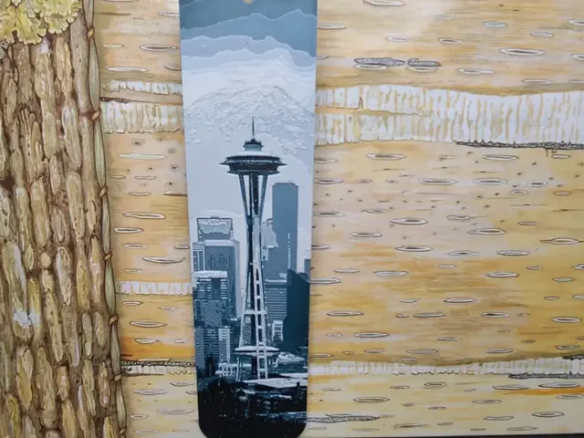 HueForge model: Space Needle Bookmark by the_bearded_jedi
