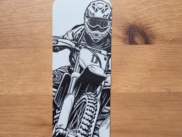 HueForge model: Motocross Bookmark by Morganja