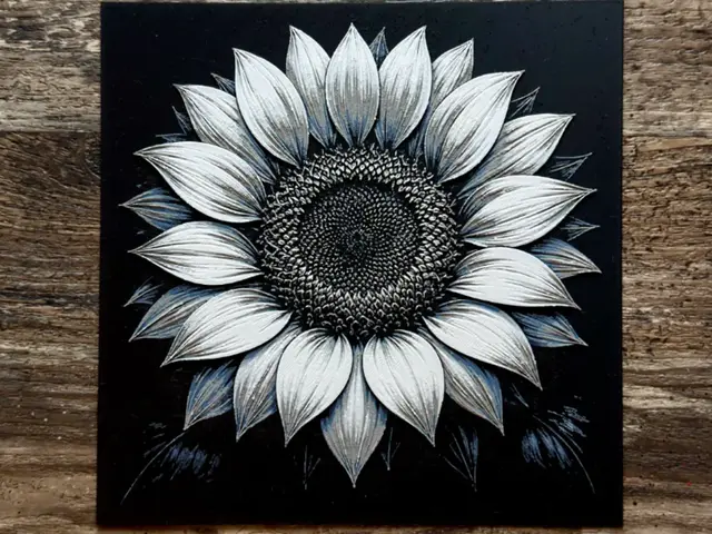 HueForge model: Sunflower Flower Series by novy