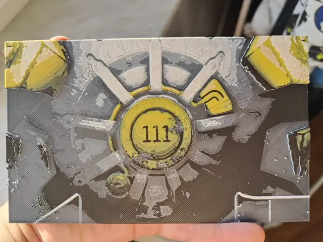 HueForge model: Vault 111 Door - Hueforge by BeaN