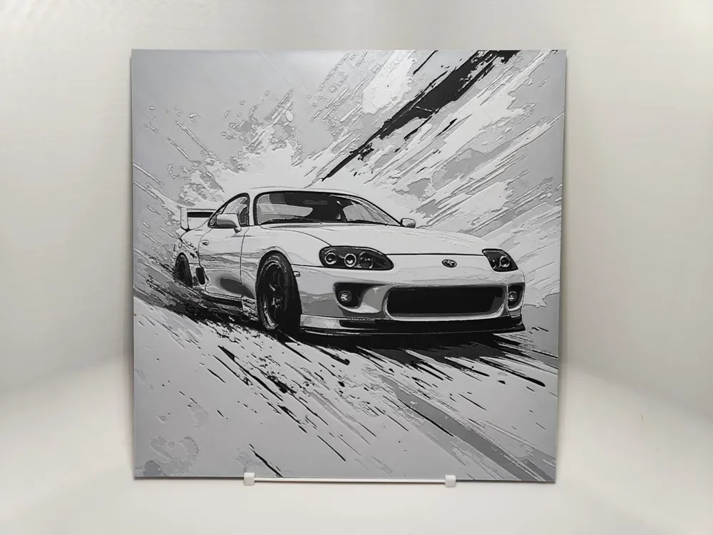 Toyota Supra - Hueforge by BeaN HueForge model: Toyota Supra - Hueforge by BeaN