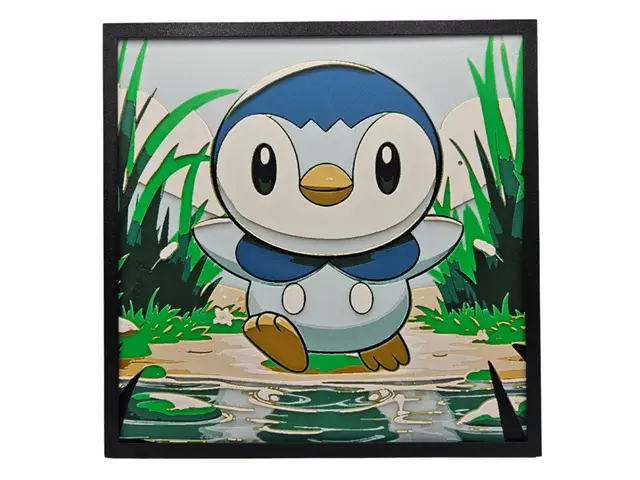 HueForge model: Piplup by BusyKikiBee
