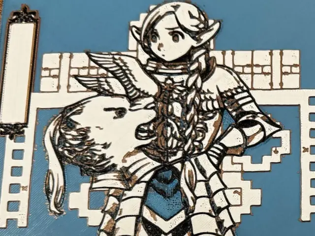 HueForge model: Delicious in Dungeon - Marcille Armor by Pretty Okay Prints