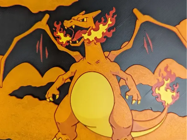 HueForge model: hueforge dracaufeu v2 Charizard by ZombiePaint3D