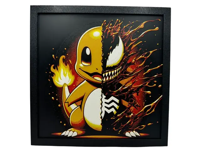 HueForge model: Venomized Charmander by Canadian Gamer