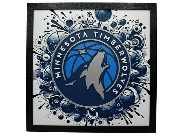 HueForge model: Minnesota Timberwolves - NBA Hueforge by Canadian Gamer