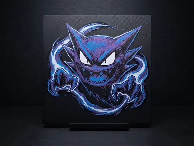 HueForge model: Haunter'd - Hueforge Wall Art by LED