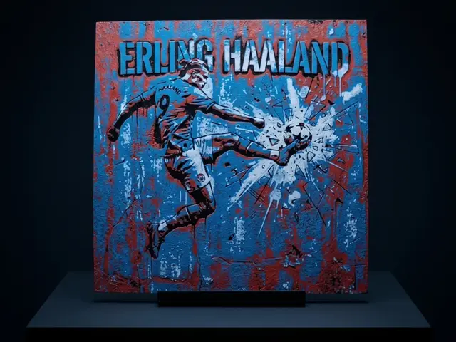 HueForge model: Erling Haaland Mural - Hueforge by LED